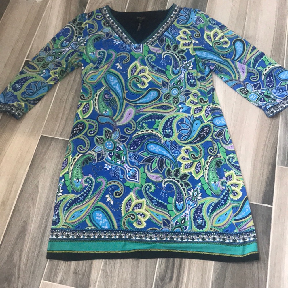 Paisley print dress